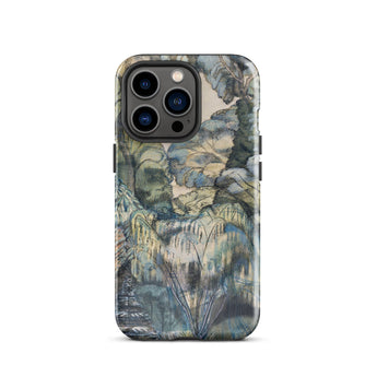 Trees in Bird Garden Iver Heath - Paul Nash Phone Case Iphone 13 Pro / Gloss Rugged Phone Case Detailed Muted-toned Landscape Design