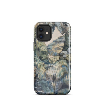 Trees in Bird Garden Iver Heath - Paul Nash Phone Case Iphone 12 Mini / Gloss Rugged Phone Case Detailed Watercolor-style Landscape Muted