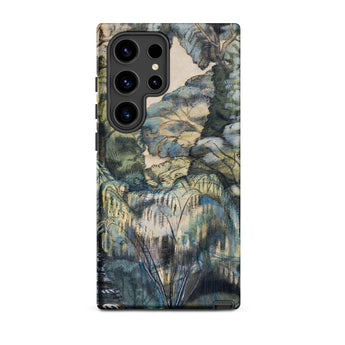 Trees in Bird Garden Iver Heath - Paul Nash Phone Case Samsung Galaxy S24 Ultra / Matte Sleek Black Phone Case Detailed Impressionistic