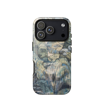 Trees in Bird Garden Iver Heath - Paul Nash Phone Case Iphone 17 Pro / Gloss Sleek Phone Case Detailed Artistic Landscape Design Muted