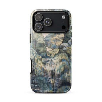 Trees in Bird Garden Iver Heath - Paul Nash Phone Case Iphone 17 Pro Max / Gloss Sleek Phone Case Detailed Painterly Design Waterfalls Lush