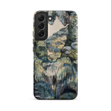 Trees in Bird Garden Iver Heath - Paul Nash Phone Case Mobile Cases Phone Case Detailed Impressionistic Landscape Painting Muted Greens