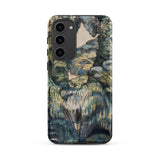 Trees in Bird Garden Iver Heath - Paul Nash Phone Case Mobile Cases Phone Case Detailed Impressionistic Landscape Painting Muted Greens