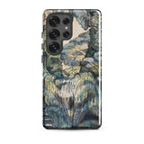 Trees in Bird Garden Iver Heath - Paul Nash Phone Case Mobile Cases Phone Case Detailed Impressionistic Landscape Painting Muted Blues
