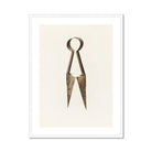 Trimming Shears Harold Ballerd Farmhouse Art Print, Antique Metal Scissors Shears Spring Like Handle Design