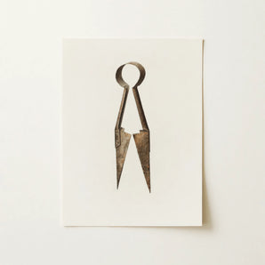 Trimming Shears - Harold Ballerd Farmhouse Art Print / Canvas, 12x16’’ / 31x41cm / Unframed / no Border, Posters Prints & Visual Artwork,