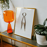 Trimming Shears - Harold Ballerd Farmhouse Art Print, Framed Artwork Pair Scissors Shears