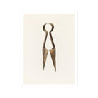 Trimming Shears Harold Ballerd Farmhouse Art Print, Rustic Metal Scissors Shears Simple Spring Style Handle