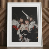 Trinity - Unholy Gay Saints Art Print, 12x16’’ / 31x41cm / White Frame / 2’’ Matboard, Framed Artwork Classical Scene Figures