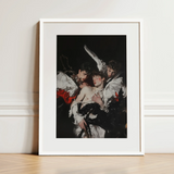 Trinity - Unholy Gay Saints Art Print / Canvas, 12x16’’ / 31x41cm / White Frame / Matboard, Posters Prints & Visual Artwork, Toby Leon