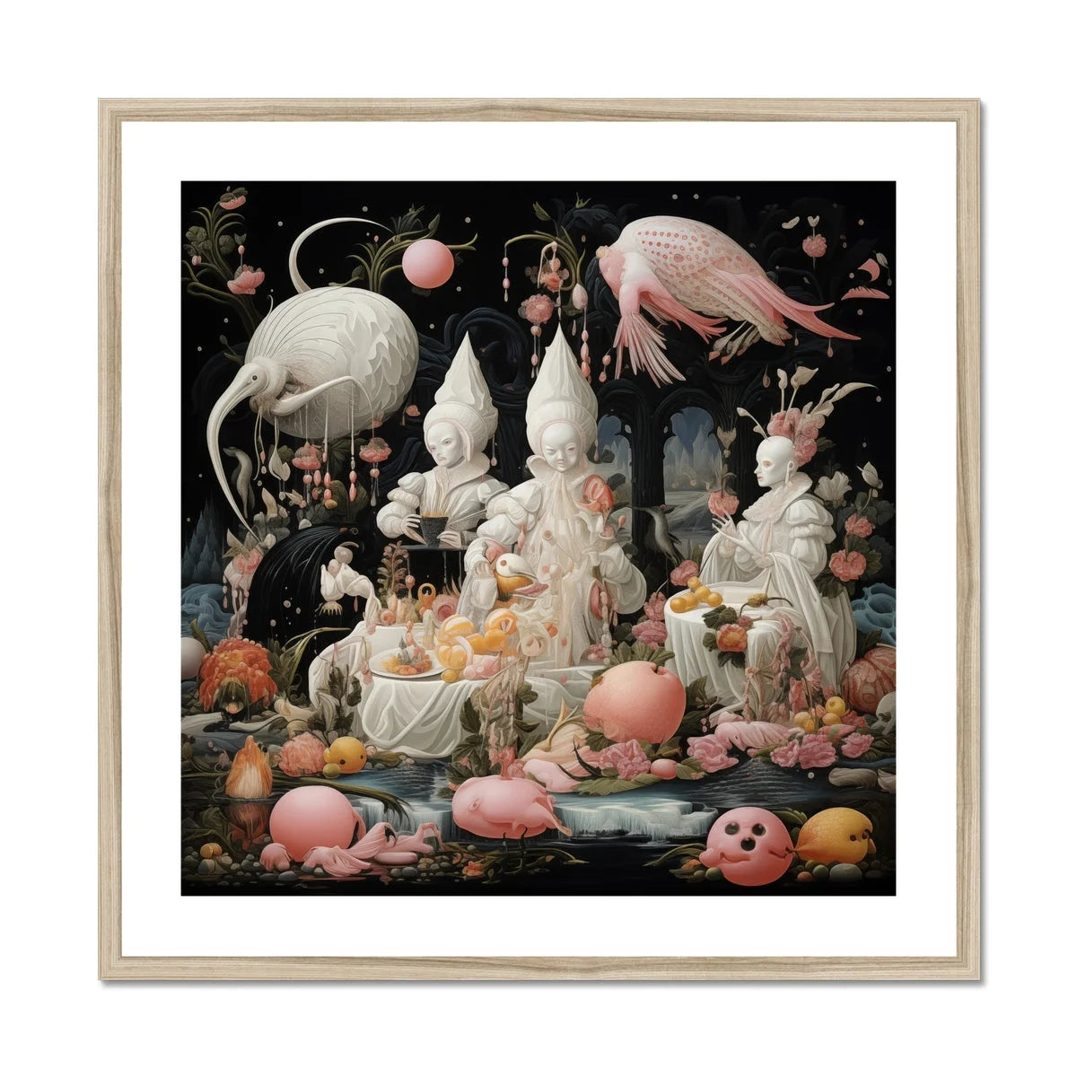 Triple Threat - Creepy Renaissance Art Print