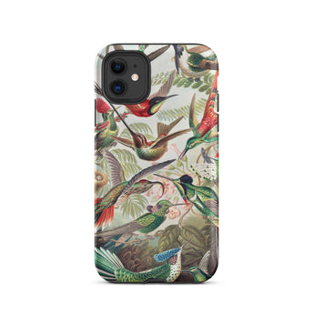Trochilidae - Ernst Haeckel Hummingbird Iphone Case, 11 / Matte, Hummingbird-patterned Phone Case