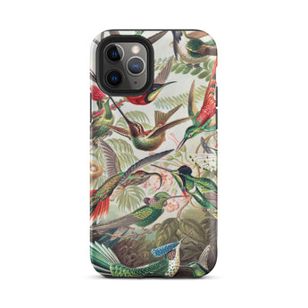 Trochilidae - Ernst Haeckel Hummingbird Iphone Case, 11 Pro / Matte, Hummingbird-patterned Phone Case