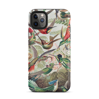 Trochilidae - Ernst Haeckel Hummingbird Iphone Case, 11 Pro Max / Matte, Hummingbird-patterned Phone Case