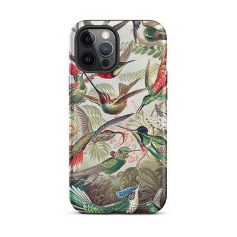 Trochilidae - Ernst Haeckel Hummingbird Iphone Case, 12 Pro Max / Matte, Hummingbird-patterned Phone Case