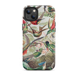 Trochilidae - Ernst Haeckel Hummingbird Iphone Case, 14 Plus / Matte, Hummingbird-patterned Phone Case