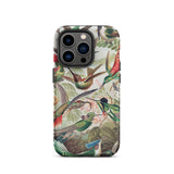 Trochilidae - Ernst Haeckel Hummingbird Iphone Case, 14 Pro / Matte, Hummingbird-patterned Phone Case