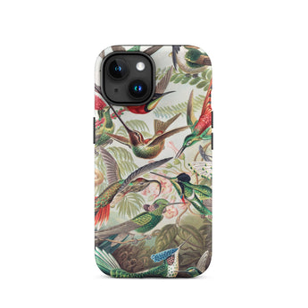 Trochilidae - Ernst Haeckel Hummingbird Iphone Case, 15 / Matte, Hummingbird-patterned Phone Case