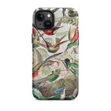 Trochilidae - Ernst Haeckel Hummingbird Iphone Case, 15 Plus / Matte, Hummingbird-patterned Phone Case