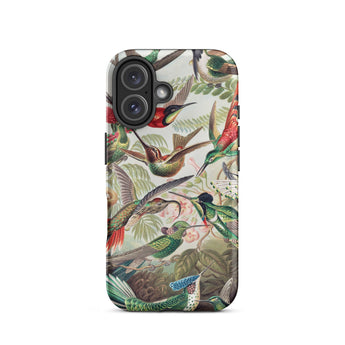 Trochilidae - Ernst Haeckel Hummingbird Iphone Case, 16 / Matte, Hummingbird-patterned Phone Case