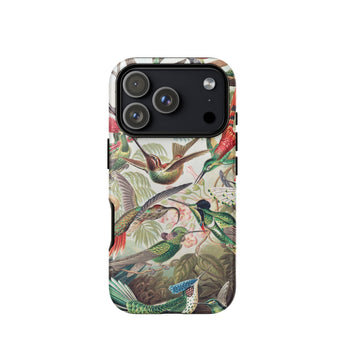 Trochilidae - Ernst Haeckel Hummingbird Phone Case Iphone 17 Pro / Matte 12 Max Vibrant Design, Anatomical Study, Baroque Hallucination,