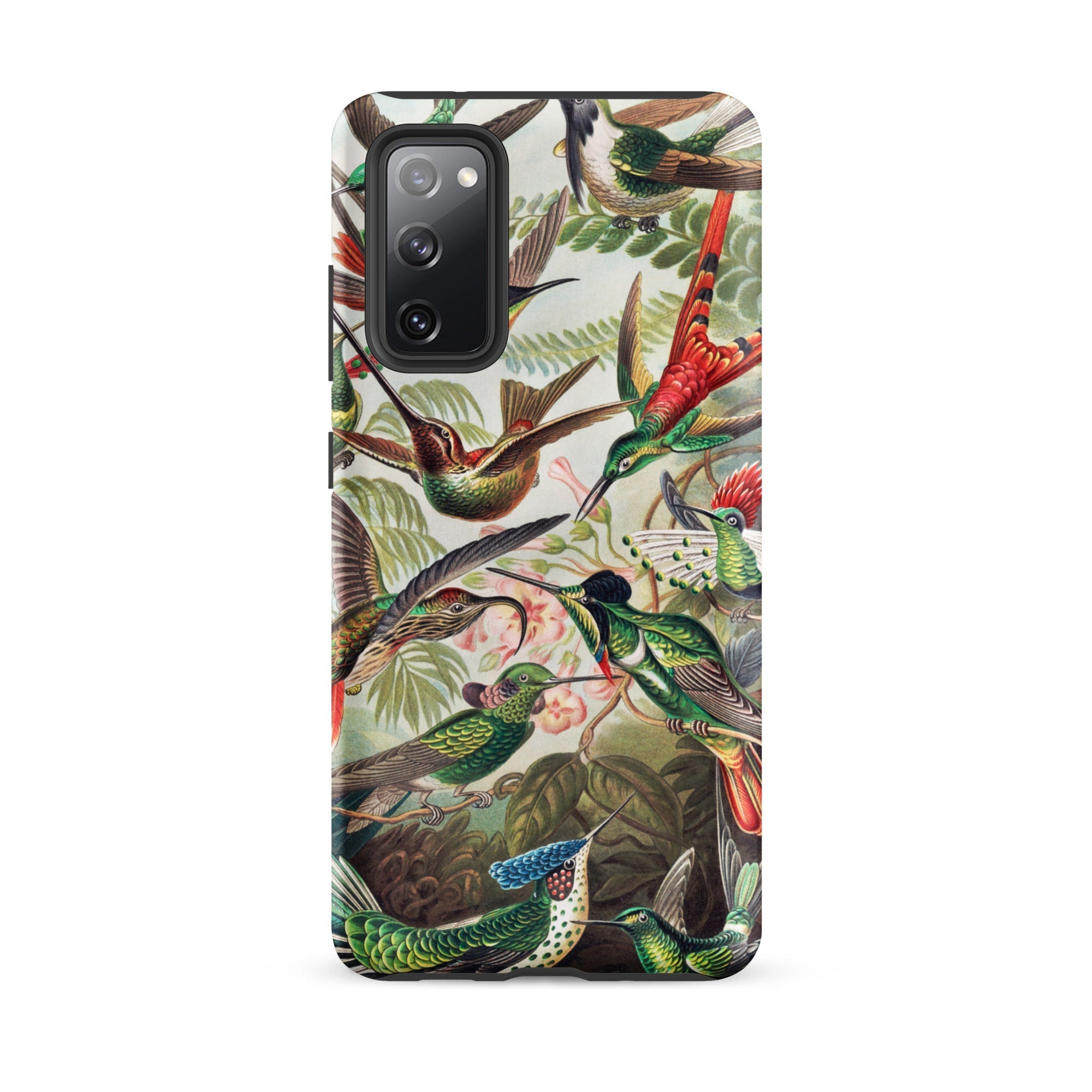 Trochilidae Ernst Haeckel Hummingbird Samsung Case, Galaxy S20 Fe / Matte, Phone Case Vibrant Detailed Illustration Hummingbirds Among