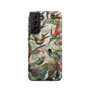 Trochilidae - Ernst Haeckel Hummingbird Samsung Case, Galaxy S21 / Matte, Smartphone Case Vibrant Detailed Illustration Hummingbirds Natural