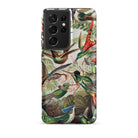 Trochilidae Ernst Haeckel Hummingbird Samsung Case, Galaxy S21 Ultra / Matte, Smartphone Case Adorned Vibrant Pattern Hummingbirds