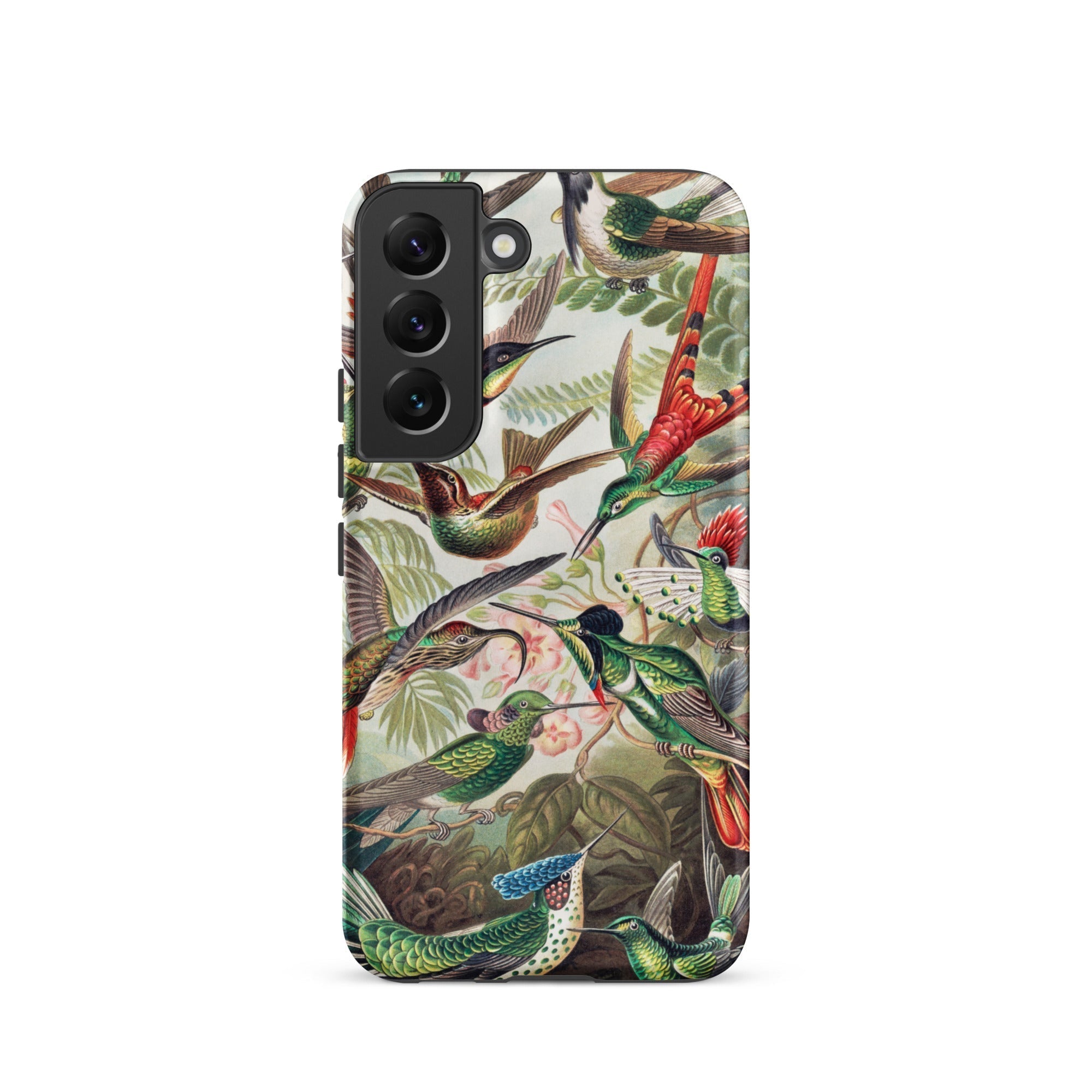 Trochilidae Ernst Haeckel Hummingbird Samsung Case, Galaxy S22 / Matte, Phone Case Adorned Vibrant Vintage Style Illustration Hummingbirds