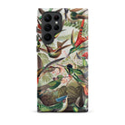 Trochilidae Ernst Haeckel Hummingbird Samsung Case, Galaxy S22 Ultra / Matte, Phone Case Vibrant Intricate Illustration Hummingbirds Flight