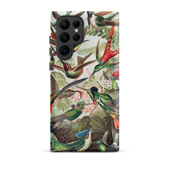 Trochilidae - Ernst Haeckel Hummingbird Samsung Case, Galaxy S22 Ultra / Matte, Phone Case Vibrant Intricate Illustration Hummingbirds