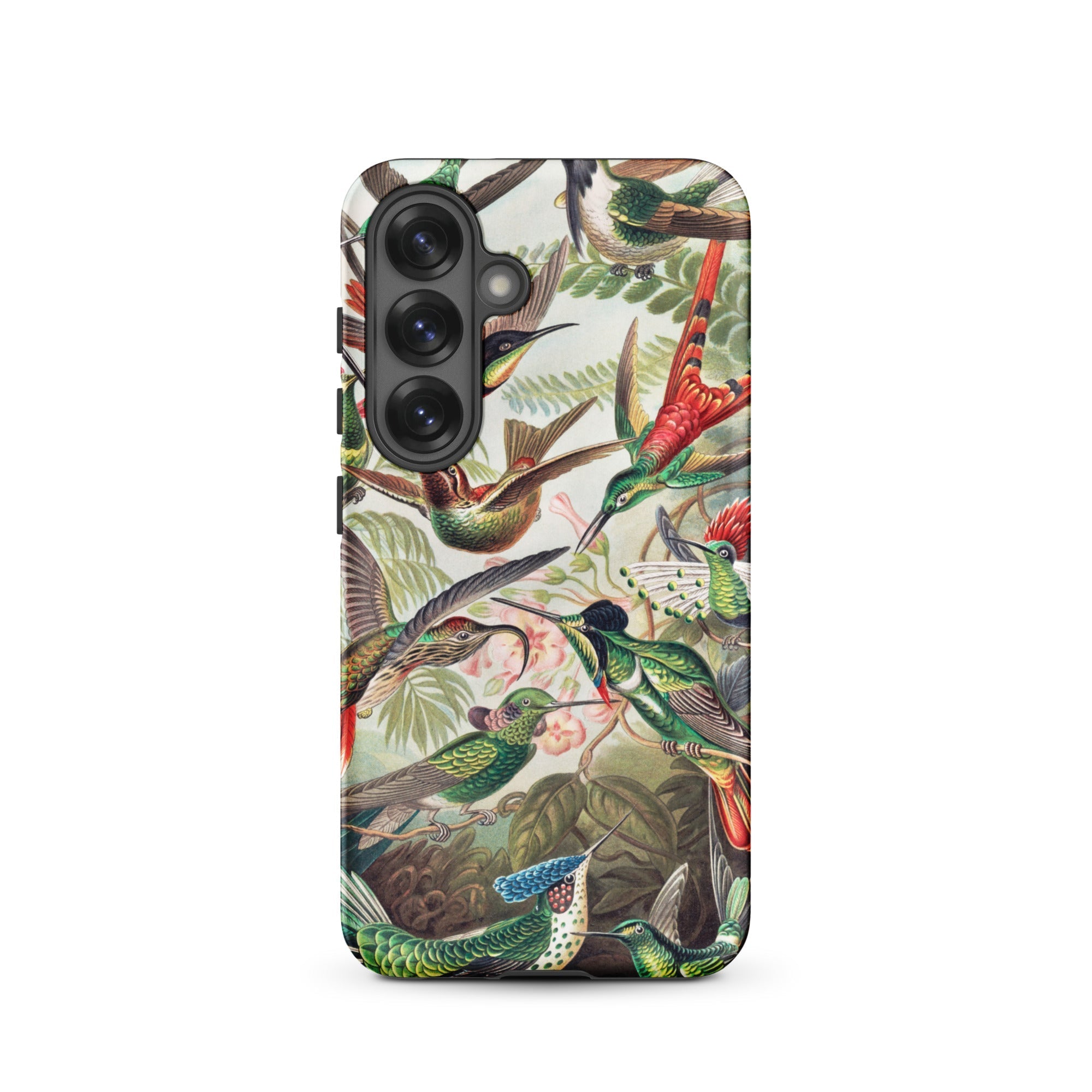 Trochilidae Ernst Haeckel Hummingbird Samsung Case, Galaxy S25 / Matte, Smartphone Case Vibrant Detailed Illustration Hummingbirds Natural