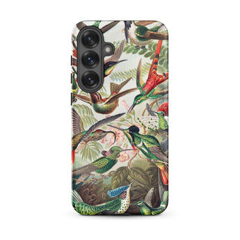 Trochilidae - Ernst Haeckel Hummingbird Samsung Case, Galaxy S25 Plus / Matte, Smartphone Case Adorned Vibrant Detailed Illustration