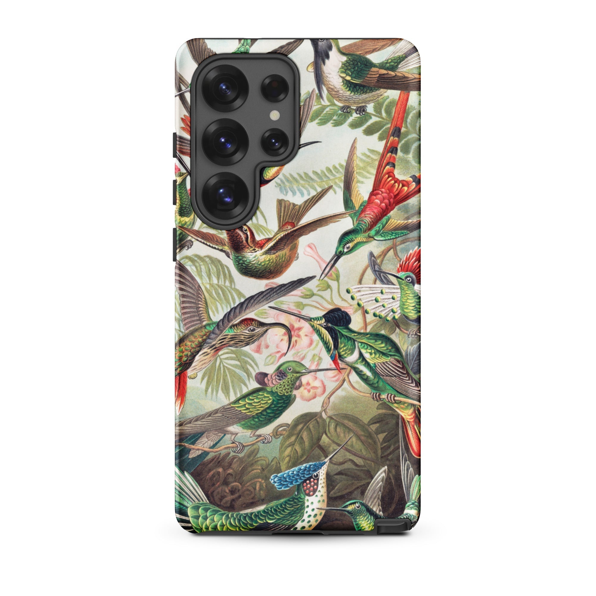 Trochilidae - Ernst Haeckel Hummingbird Samsung Case, Galaxy S25 Ultra / Matte, Smartphone Case Vibrant Detailed Illustration Hummingbirds