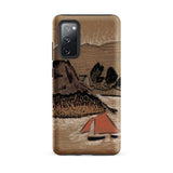 Trois Bateaux Sur Le Trieux - Paul Serusier Phone Case Samsung Galaxy S20 Fe / Matte Brown Textured Phone Case Stylized Landscape Mountains