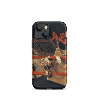 Tromp-l’oeil Still-life - Hoogstraeten Iphone Case, 13 Mini / Matte, Iphone Case Vintage-themed Design