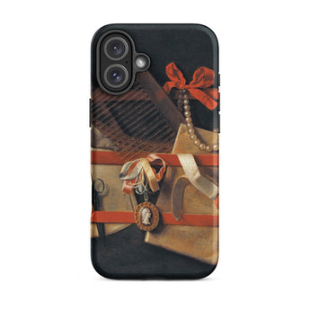 Tromp-l’oeil Still-life - Hoogstraeten Phone Case Iphone 16 Plus / Matte Phone Case Life Design Samuel Van Hoogstraten’s, Hoogstraten’s