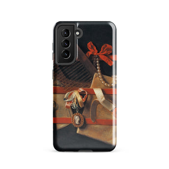 Tromp-l’oeil Still-life - Hoogstraeten Phone Case, Samsung Galaxy S21 / Gloss, Mobile Cases, Toby Leon