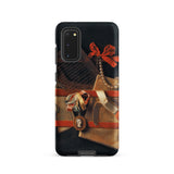 Tromp-l’oeil Still-life - Hoogstraeten Samsung Case, Galaxy S20 / Matte, Smartphone Case Still-life Painting Red Bow Pearls Medal