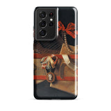Tromp-l’oeil Still-life - Hoogstraeten Samsung Case, Galaxy S21 Ultra / Gloss, Black Smartphone Case Classical Painting Red Bow Pearls