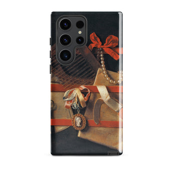Tromp-l’oeil Still-life - Hoogstraeten Samsung Case, Galaxy S23 Ultra / Gloss, Phone Case Classical Still-life Painting Design
