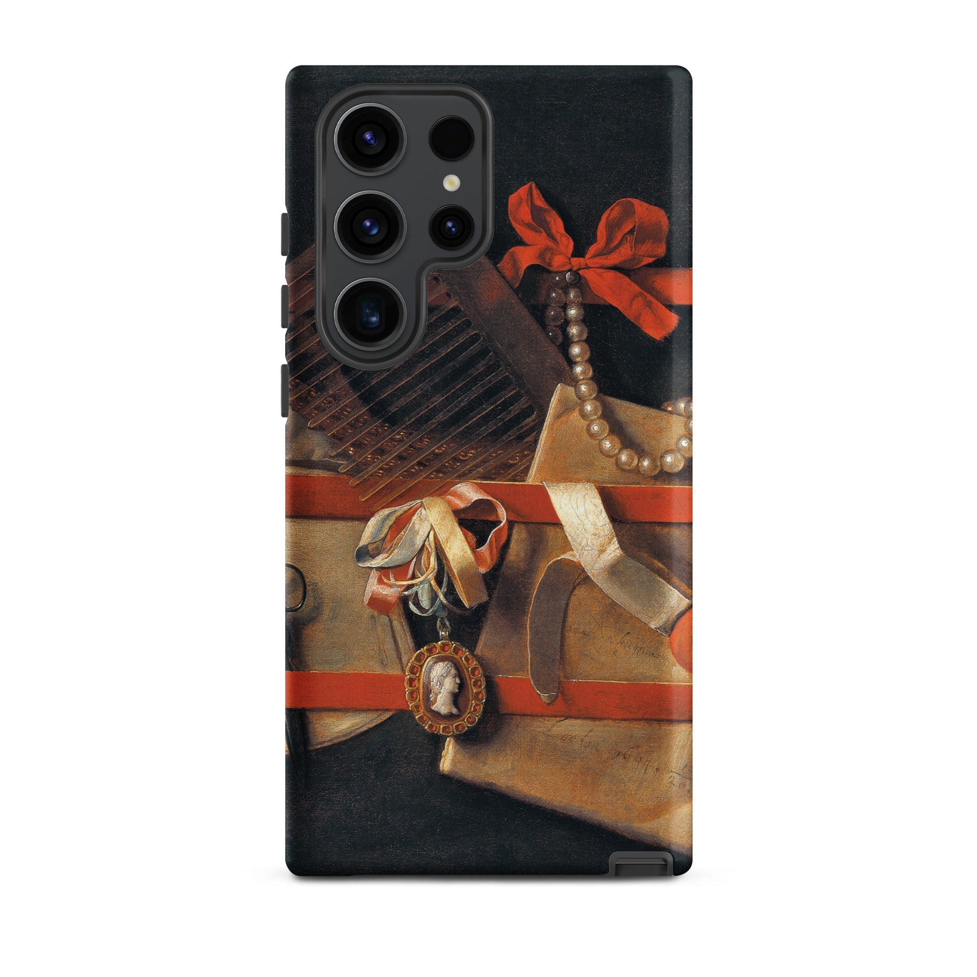Tromp L’oeil Still Life Hoogstraeten Samsung Case, Galaxy S23 Ultra / Matte, Smartphone Case Classical Life Painting