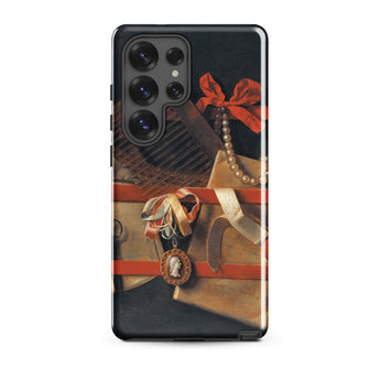 Tromp-l’oeil Still-life - Hoogstraeten Samsung Case, Galaxy S25 Ultra / Gloss, Smartphone Decorative Case Antique Life Painting