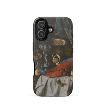 Trompe-l’oeil Breakfast - Gijsbrechts Phone Case Iphone 17 / Matte Black White Life Phone Case Floral Design Durable Gijsbrechts Iphone