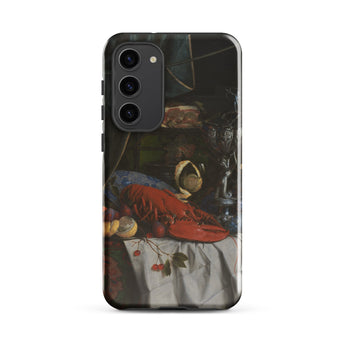 Trompe-l’oeil Breakfast - Gijsbrechts Phone Case Samsung Galaxy S23 Plus / Gloss Phone Case Dark Detailed Life Painting Prominent Red