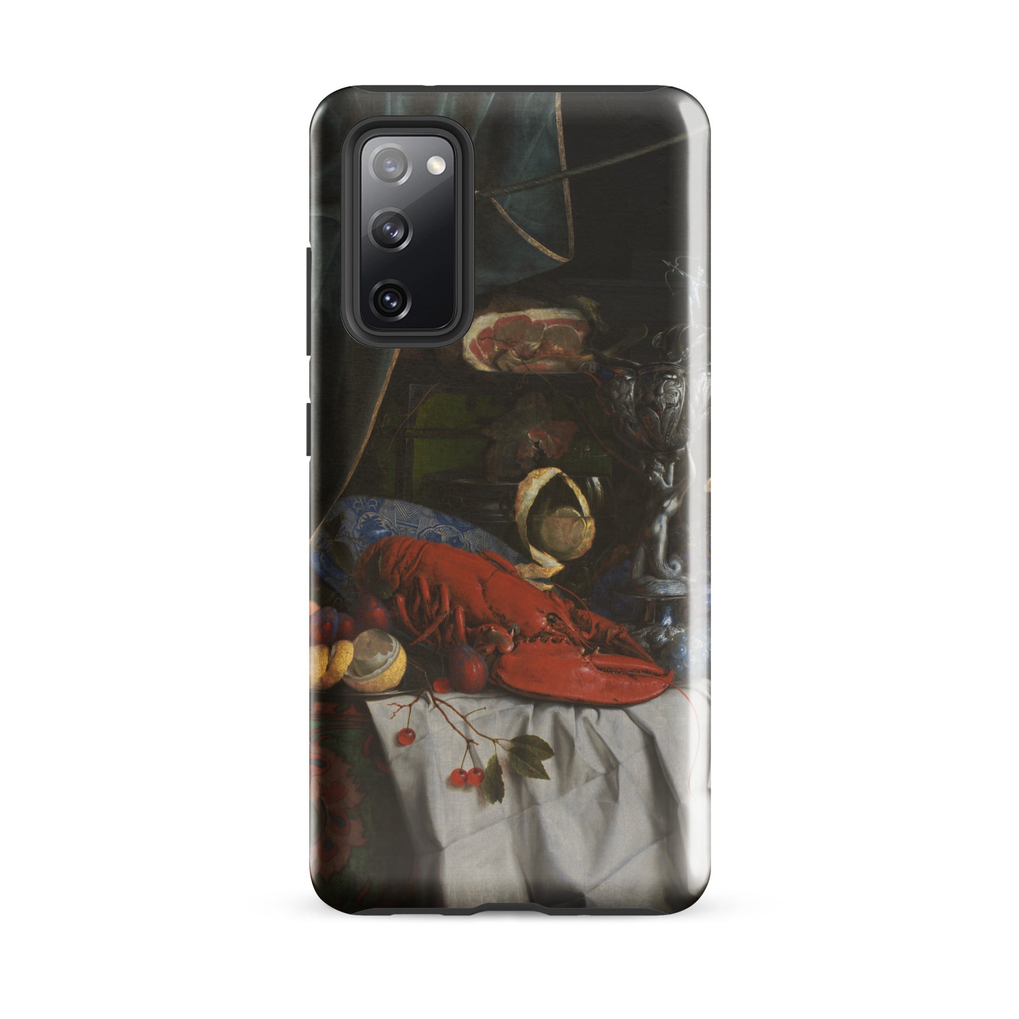 Trompe L’oeil Breakfast Gijsbrechts Samsung Case, Galaxy S20 Fe / Gloss, Smartphone Case Life Painting Prominent Red Lobster