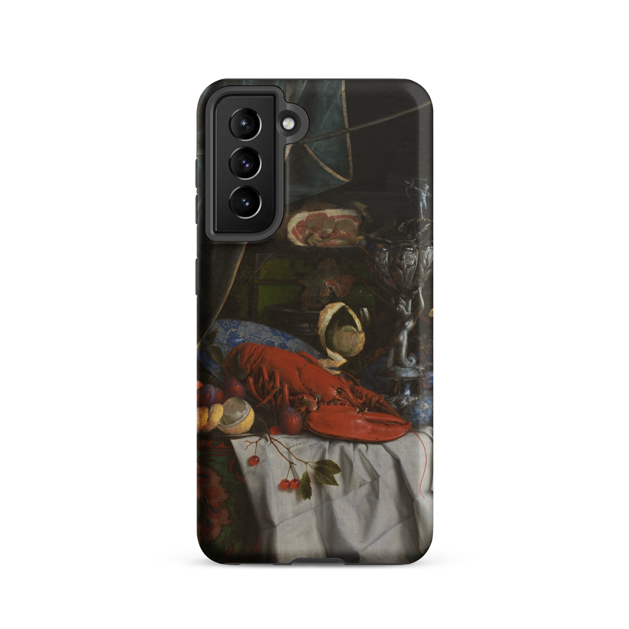 Trompe L’oeil Breakfast Gijsbrechts Samsung Case, Galaxy S21 / Matte, Smartphone Case Still Life Painting Red Lobster