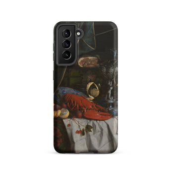 Trompe-l’oeil Breakfast - Gijsbrechts Samsung Case, Galaxy S21 / Matte, Smartphone Case Still-life Painting Red Lobster