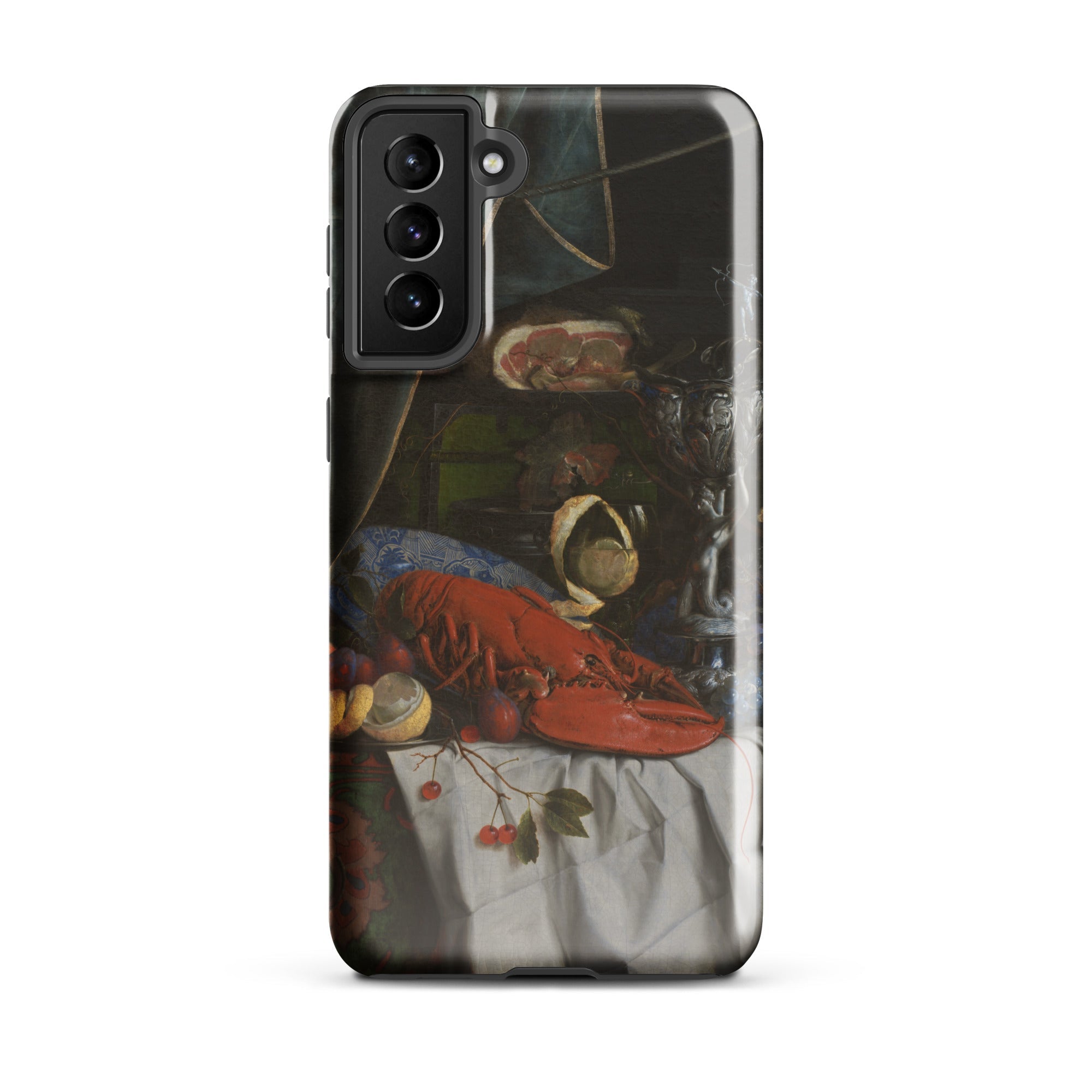 Trompe L’oeil Breakfast Gijsbrechts Samsung Case, Galaxy S21 Plus / Gloss, Smartphone Case Life Painting Lobster Fruit
