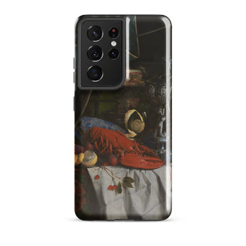 Trompe-l’oeil Breakfast - Gijsbrechts Samsung Case, Galaxy S21 Ultra / Gloss, Black Smartphone Case Life Painting Lobster Fruit
